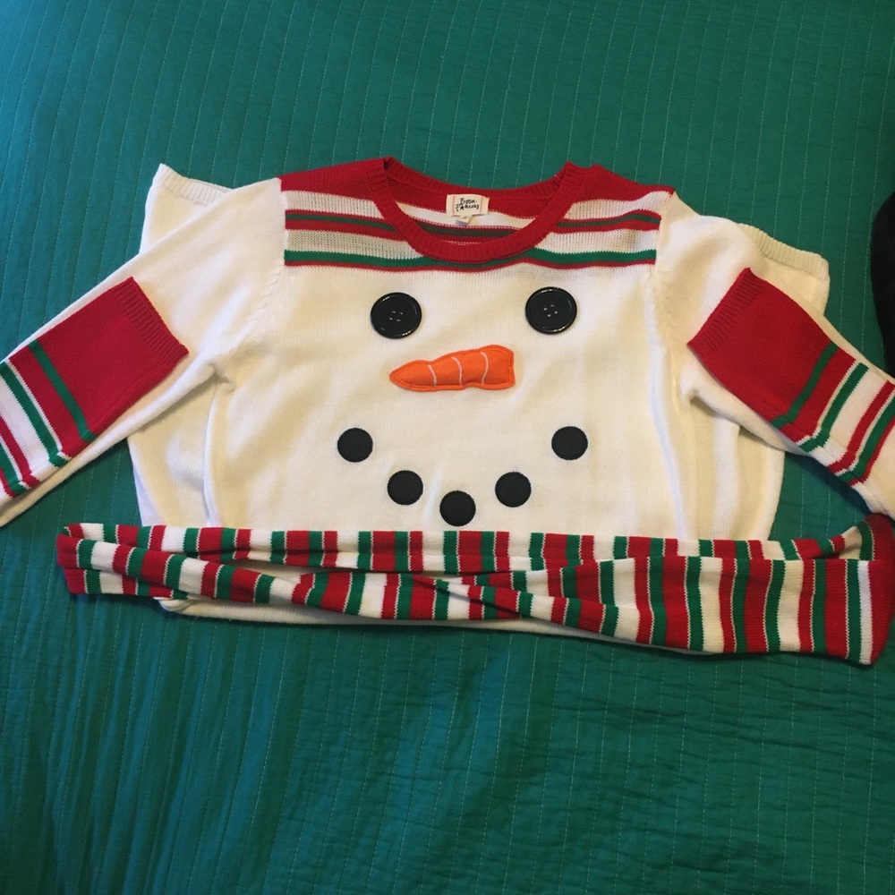Ugly Snowman Sweater Dress